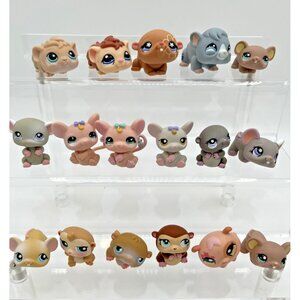 Littlest Pet Shop LPS Hamster Mice Rat Guinea Pig Gerbil G2 565 617 lot of 16